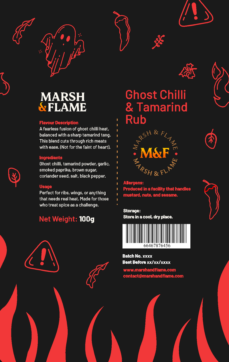 Ghost Chilli & Tamarind Rub - 100g Pouch