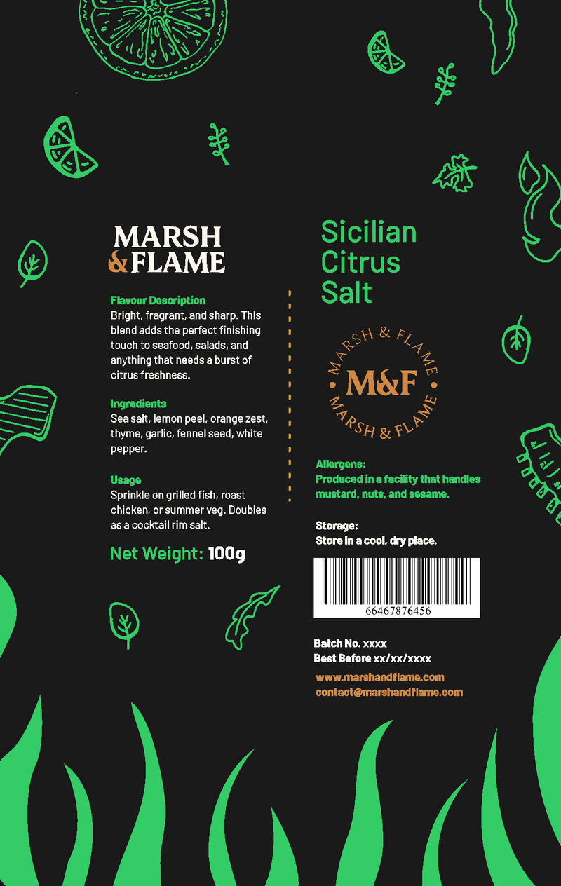 Sicilian Citrus Salt - 100g Pouch